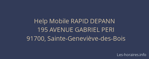 Help Mobile RAPID DEPANN