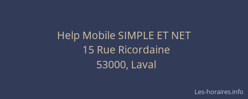 Help Mobile SIMPLE ET NET