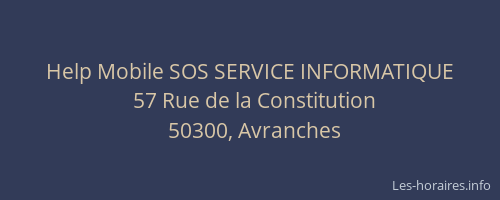 Help Mobile SOS SERVICE INFORMATIQUE