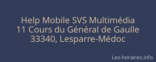 Help Mobile SVS Multimédia