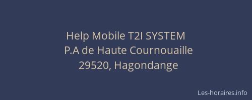 Help Mobile T2I SYSTEM