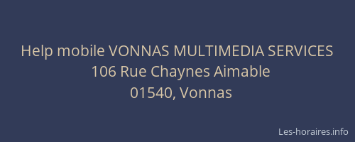 Help mobile VONNAS MULTIMEDIA SERVICES