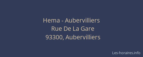 Hema - Aubervilliers