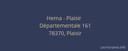 Hema - Plaisir