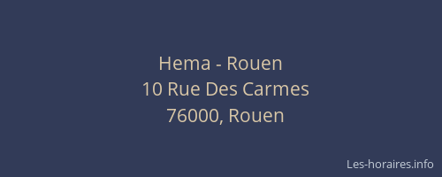 Hema - Rouen