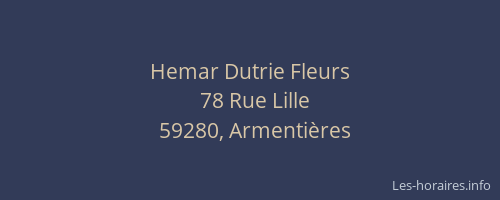 Hemar Dutrie Fleurs