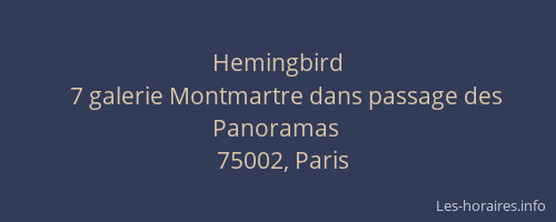 Hemingbird