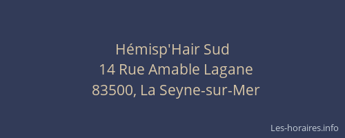 Hémisp'Hair Sud