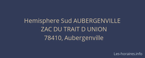 Hemisphere Sud AUBERGENVILLE