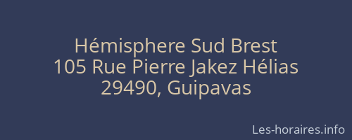 Hémisphere Sud Brest