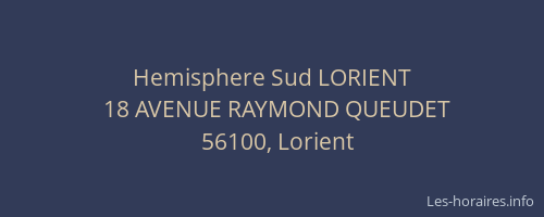 Hemisphere Sud LORIENT