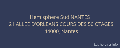 Hemisphere Sud NANTES