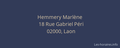 Hemmery Marlène