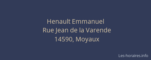 Henault Emmanuel