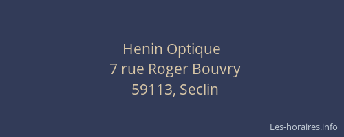 Henin Optique