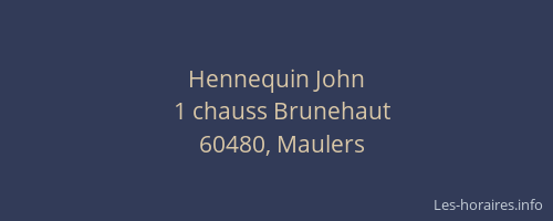 Hennequin John
