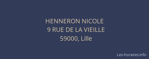 HENNERON NICOLE