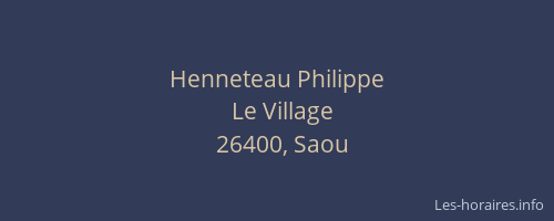 Henneteau Philippe