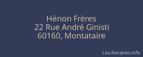 Hénon Frères