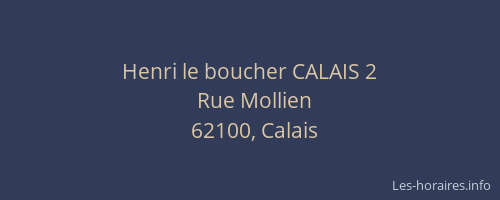 Henri le boucher CALAIS 2