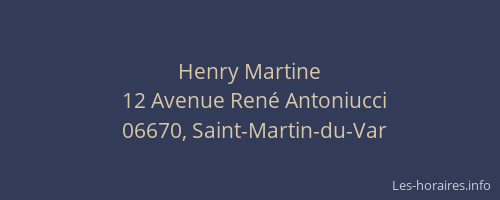 Henry Martine