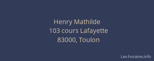 Henry Mathilde
