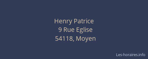 Henry Patrice