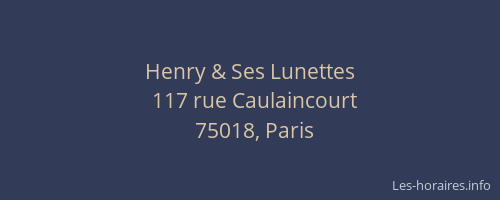 Henry & Ses Lunettes