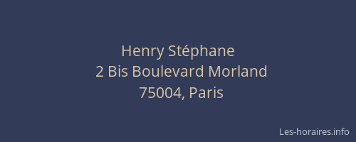 Henry Stéphane