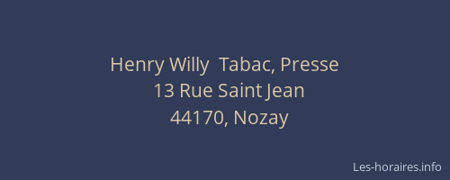 Henry Willy  Tabac, Presse