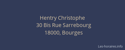 Hentry Christophe