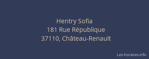 Hentry Sofia