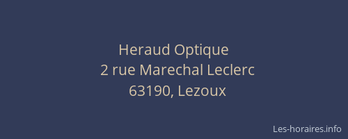 Heraud Optique