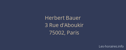 Herbert Bauer