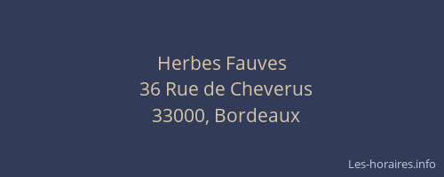 Herbes Fauves