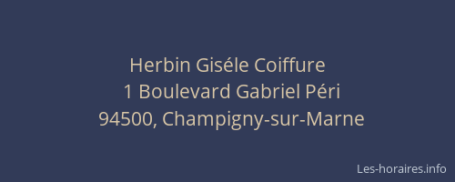 Herbin Gis&eacute;le Coiffure