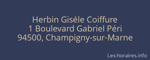 Herbin Giséle Coiffure