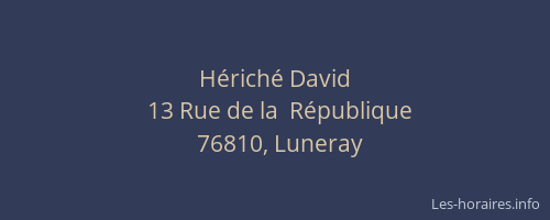 Hériché David