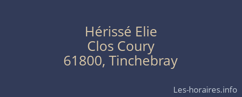 Hérissé Elie