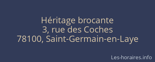 Héritage brocante