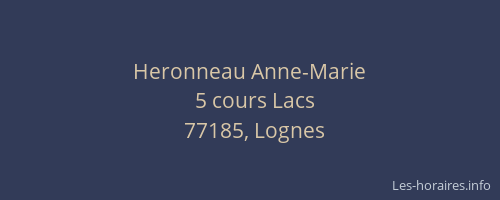 Heronneau Anne-Marie