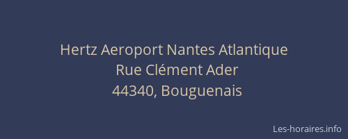 Hertz Aeroport Nantes Atlantique