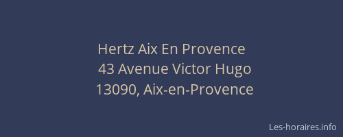 Hertz Aix En Provence