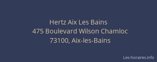 Hertz Aix Les Bains