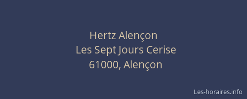 Hertz Alençon