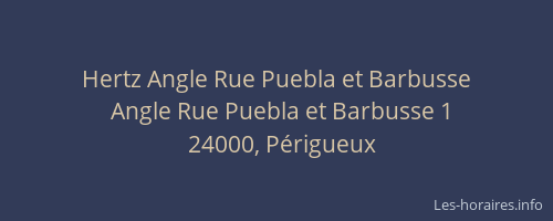 Hertz Angle Rue Puebla et Barbusse