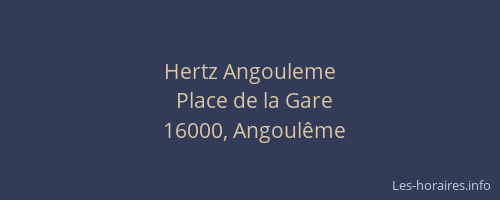 Hertz Angouleme