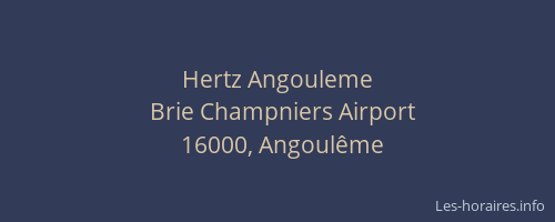 Hertz Angouleme