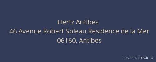 Hertz Antibes