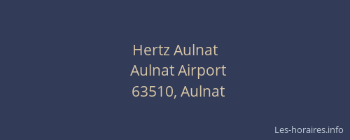 Hertz Aulnat